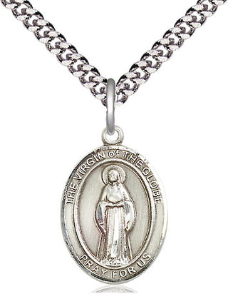Sterling Silver Virgin of the Globe Medal Religious Jewelry Engraved Catholic Saint Jewelry