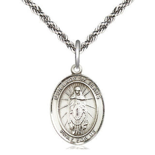 Sterling Silver Our Lady of Tears Medal Religious Jewelry Engraved Catholic Saint Jewelry