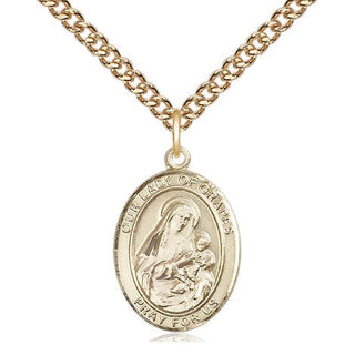 14kt Gold Filled Our Lady of Grapes Medal Religious Jewelry Engraved Catholic Saint Jewelry