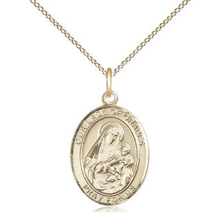 14kt Gold Our Lady of Grapes Medal | Engravable