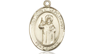 14kt Gold Saint John of Capistrano Medal Engraved Catholic Saint Jewelry