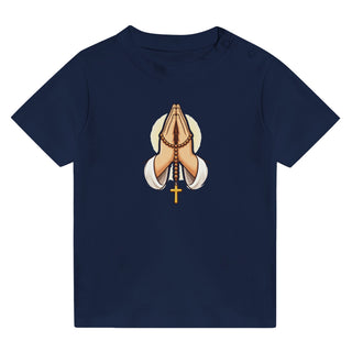 Praying Hands with Rosary Baby T-Shirt - view 6