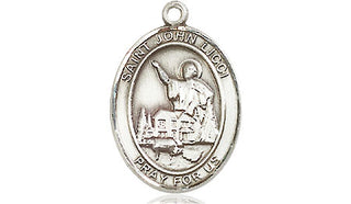 Sterling Silver Saint John Licci Medal Religious Jewelry Engraved Catholic Saint Jewelry