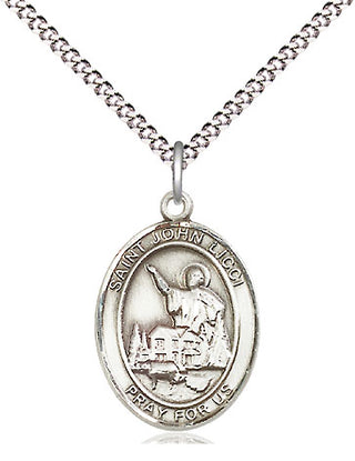 Sterling Silver Saint John Licci Medal Religious Jewelry Engraved Catholic Saint Jewelry