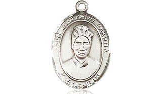 Sterling Silver Saint Josephine Bakhita Medal Religious Jewelry Engraved Catholic Saint Jewelry