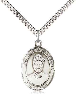 Sterling Silver Saint Josephine Bakhita Medal Religious Jewelry Engraved Catholic Saint Jewelry