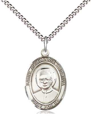 Pewter Saint Josemaria Escriva Medal Religious Jewelry Engraved Catholic Saint Jewelry