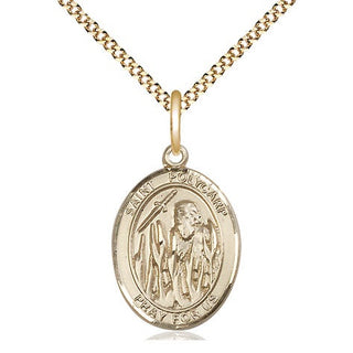 14kt Gold Filled Saint Polycarp of Smyrna Medal Religious Jewelry Engraved Catholic Saint Jewelry