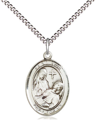 Pewter Saint Fina Medal Religious Jewelry Engraved Catholic Saint Jewelry