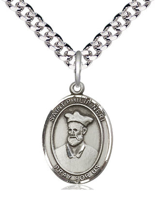 Pewter Saint Philip Neri Medal Religious Jewelry