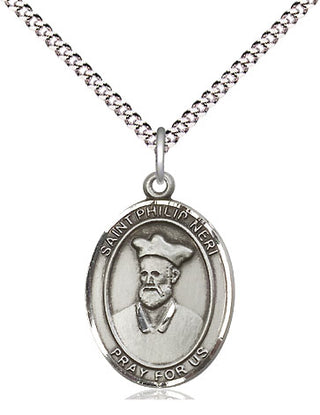 Sterling Silver Saint Philip Neri Medal Religious Jewelry
