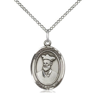 Sterling Silver Saint Philip Neri Medal Religious Jewelry