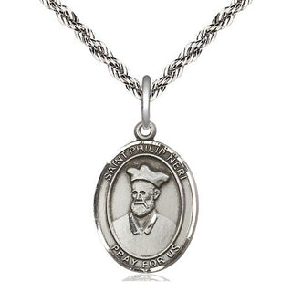 Sterling Silver Saint Philip Neri Medal Religious Jewelry