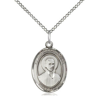 Sterling Silver Saint John Berchmans Medal Religious Jewelry Engraved Catholic Saint Jewelry