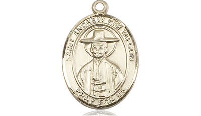 14kt Gold Filled St. Andrew Kim Taegon Medal | Medium | Engravable