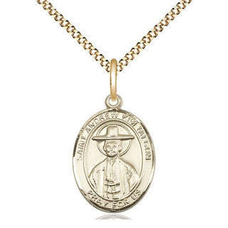 14kt Gold Filled Saint Andrew Kim Taegon Medal Religious Jewelry Engraved Catholic Saint Jewelry