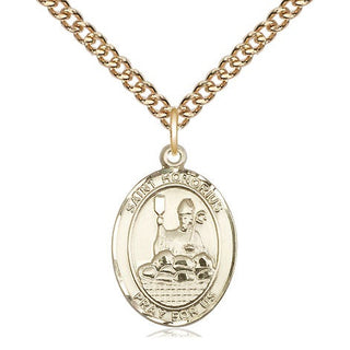 14kt Gold Filled Saint Honorius Medal Religious Jewelry Engraved Catholic Saint Jewelry