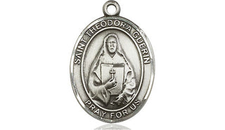 Sterling Silver Saint Theodora Medal Religious Jewelry Engraved Catholic Saint Jewelry