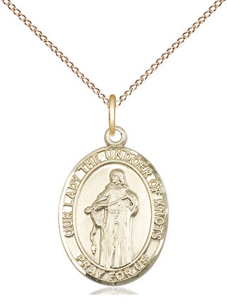 14kt Gold Our Lady of Knots Medal | Engravable