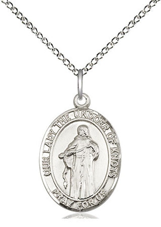 Sterling Silver Our Lady of Knots Medal | Medium | Engravable