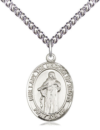Sterling Silver Our Lady of Knots Medal | Medium | Engravable