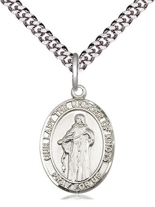 Sterling Silver Our Lady of Knots Medal | Medium | Engravable