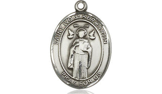 Sterling Silver Saint Ivo Medal Religious Jewelry Engraved Catholic Saint Jewelry