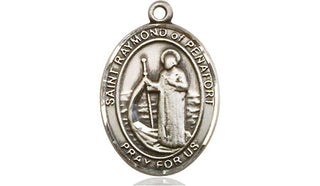 Sterling Silver Saint Raymond of Penafort Medal Religious Jewelry Engraved Catholic Saint Jewelry