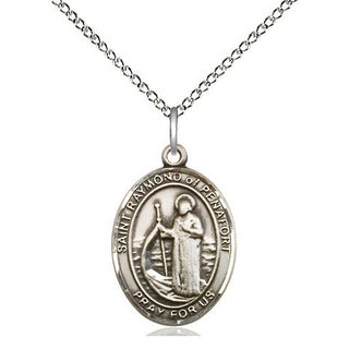 Sterling Silver Saint Raymond of Penafort Medal Religious Jewelry Engraved Catholic Saint Jewelry
