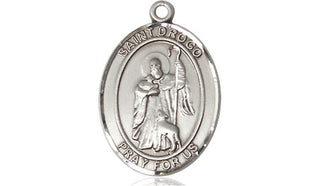 Sterling Silver Saint Drogo Medal Religious Jewelry Engraved Catholic Saint Jewelry