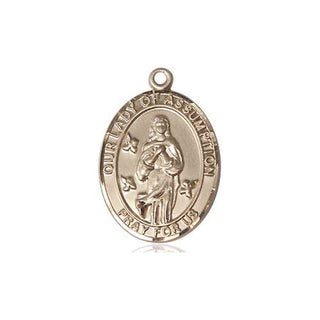 14kt Gold Our Lady of Assumption Medal | Engravable