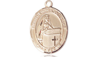 14kt Gold Blessed Emilee Doultremont Medal Engraved Catholic Saint Jewelry