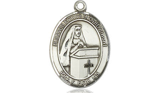 Pewter Blessed Emilee Doultremont Medal Engraved Catholic Saint Jewelry