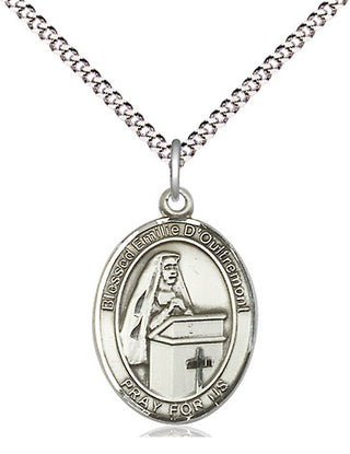 Pewter Blessed Emilee Doultremont Medal Religious Jewelry Engraved Catholic Saint Jewelry