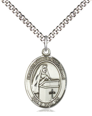 Pewter Blessed Emilee Doultremont Medal Religious Jewelry Engraved Catholic Saint Jewelry