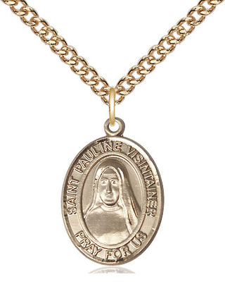 14kt Gold Filled Saint Pauline Visintainer Medal Religious Jewelry Engraved Catholic Saint Jewelry