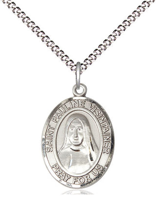 Sterling Silver Saint Pauline Visintainer Medal Religious Jewelry Engraved Catholic Saint Jewelry
