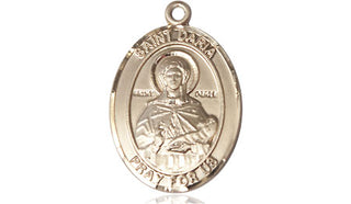 14kt Gold Filled Saint Daria Medal Engraved Catholic Saint Jewelry