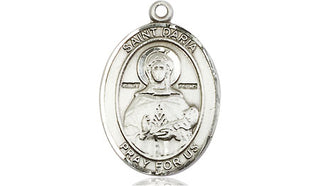 Sterling Silver Saint Daria Medal Religious Jewelry Engraved Catholic Saint Jewelry
