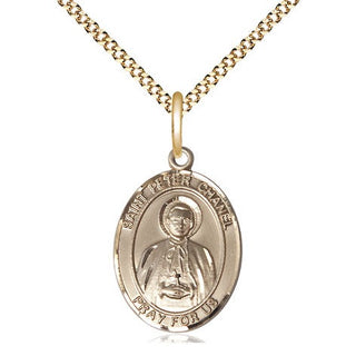 14kt Gold Filled Saint Peter Chanel Medal Religious Jewelry Engraved Catholic Saint Jewelry