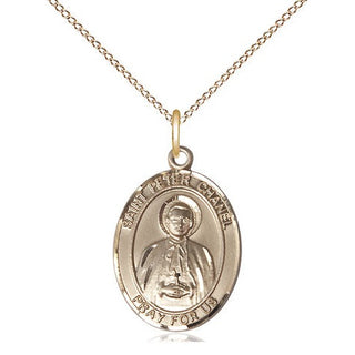 14kt Gold Filled Saint Peter Chanel Medal Religious Jewelry Engraved Catholic Saint Jewelry