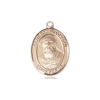 14kt Gold Filled Saint Daniel Comboni Medal Engraved Catholic Saint Jewelry