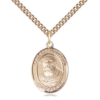 14kt Gold Filled Saint Daniel Comboni Medal Religious Jewelry Engraved Catholic Saint Jewelry