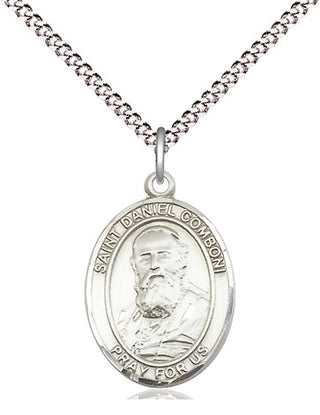 Pewter Saint Daniel Comboni Medal Religious Jewelry Engraved Catholic Saint Jewelry