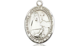 Pewter Jeanne Chezard de Matel Medal Engraved Catholic Saint Jewelry