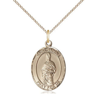 14kt Gold Filled Saint Eligius Medal Religious Jewelry Engraved Catholic Saint Jewelry