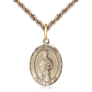 14kt Gold Filled Saint Eligius Medal Religious Jewelry Engraved Catholic Saint Jewelry