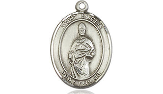 Pewter Saint Eligius Medal Engraved Catholic Saint Jewelry