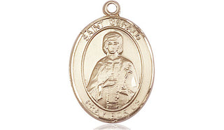 14kt Gold Filled Saint Gerald Medal Engraved Catholic Saint Jewelry