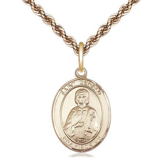 14kt Gold Filled Saint Gerald Medal Religious Jewelry Engraved Catholic Saint Jewelry